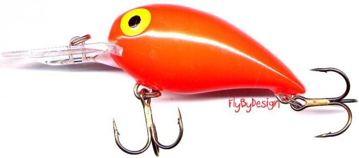 Storm 3-3/4" Fluorescent Red Wiggle Wart Crankbait Lure