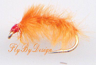 Ray Charles Orange Scud Sowbug Nymphs - Twelve Size 18