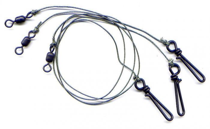Berkley 12" Fireline 65 Lb Fishing Snap/Swivel Leaders