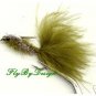 Olive Damsel Fly Nymph Twelve Size 14 Fly Fishing Flies