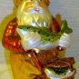 Colorful Fishing Santa Christmas Tree Ornament