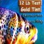 Furled 12 LB Gold Fluorocarbon Leader + Ring for 6-8 wt