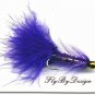 BH Purple Woolly Bugger Fishing Flies (12) Hook Size 12