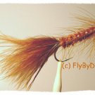 Brown Woolly Bugger - Twelve Size 8 Fly Fishing Flies