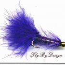 BH Purple Woolly Bugger Twelve Hook Size 10 Fishing Fly