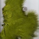 Premium Dyed 1 Ounce Olive Strung Marabou Feathers