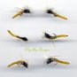Parachute Olive Caddis Emerger Fly Twelve Size 16 Flies
