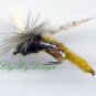Parachute Olive Caddis Emerger Fly Twelve Size 16 Flies
