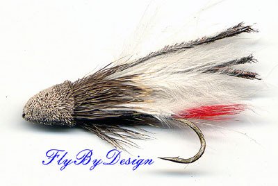 White Marabou Muddler Minnow Fly Twelve - Size 8 Flies