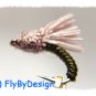 Dark Olive Serendipity Twelve Size 16 Fly Fishing Flies