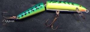 Rapala Jointed 4-3/8" Floating Fire Tiger J11-FT Lure