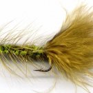 Olive Wooly Bugger Fly Fishing Fly -One Hook Size 8 Fly