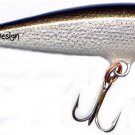 Rapala Silver F05-S Floating 2" Balsa Lure w/PAPERS