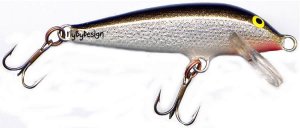 Rapala Silver F05-S Floating 2" Balsa Lure w/PAPERS