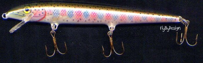 Rapala 4-3/8" F11 Floating Rainbow Trout Lure + PAPERS
