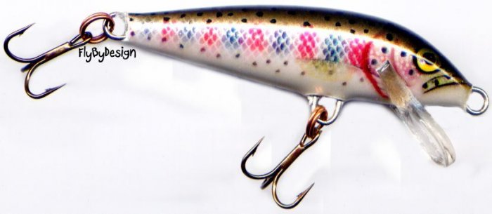 Rapala 2-3/4" F07-RT Floating Rainbow Trout Lure PAPERS