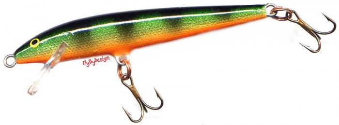 Rapala F-7 Perch Original Floating 2-3/4" Balsa Lure