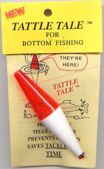 Tattle Tail Bottom Bouncer Red & White Fishing Bobber