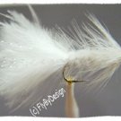 White Bead Crystal Woolly Bugger Flies - Twelve Size 10