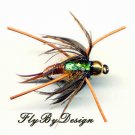 Copper Jumbo Fly Fishing Nymph Twelve Hook Size 8 Flies