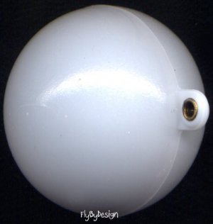 FlyBobber 1-1/4" Strike Indicator 2 Pack Orange & White
