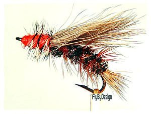 Peacock Stimulator Dry Fly Fishing Flies Twelve Size 10