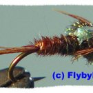 Pheasant Tail Flashback Nymphs Twelve Size #16 Flies