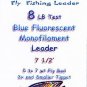 Wonderfurl Fluorescent Blue Furled Fly Fishing Leader