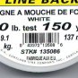 Cortland Micron White Fly Line Backing - 20 LB 150 YDS
