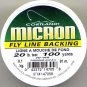 Cortland Micron White Fly Line Backing - 20 LB 100 YDS