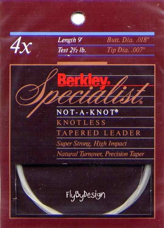 Berkley Specialist 4x - 2.5 Lb test 9' Tapered Leader