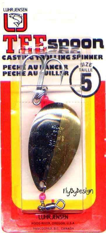 Luhr-Jensen Brass & Nickel TeeSpoon Spinner - Size 5