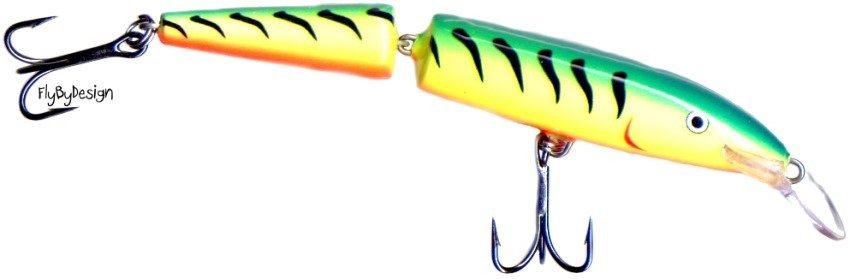 Rapala J13-FT Jointed 5-1/4" Floating Fire Tiger Lure