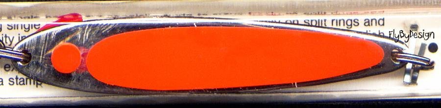 Swedish Pimple 3-1/4" Florescent Orange #8 Lure 1 oz.
