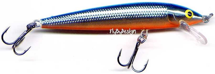 Rapala Husky Jerk Silver Blue Suspending Rattling Lure