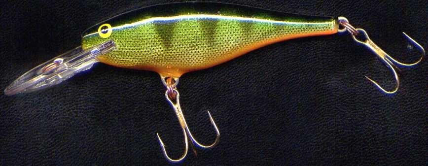Rapala SR8 Shad Rap Perch Balsa Wood Deep Running Lure