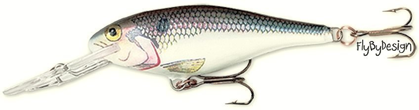 Rapala SR07-SD SHAD Deep Diving Balsa 2-3/4" Shad Rap