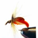 Orange CADDIS Fly Fishing Flies - Twelve Hook Size 18