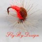 Orange CADDIS Fly Fishing Flies - Twelve Hook Size 18