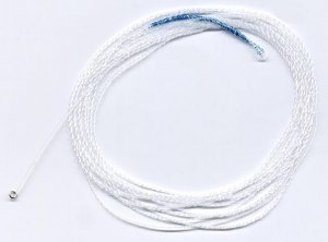 Wonderfurl Fluorescent Blue Furled Fly Leaders + Ring