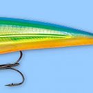 Rapala X-RAP Parrot (XRSS12 PRT) Suspending Fishing Lure with VMC SureSet Hook