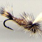 Gold Ribbed Hares Ear Parachute Fly Fishing Flies Twelve NEW Choice of Hook Size