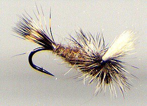 Gold Ribbed Hares Ear Parachute Fly Fishing Flies Twelve NEW Choice of Hook Size