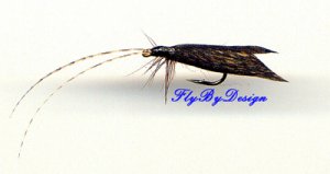 Cinnamon Sedge Caddis Dry Flies - Twelve Premium Fly Fishing Flies Hook Size 14