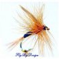 Ginger Quill Dry Flies - Twelve Hook Size 12 Fly Fishing Flies