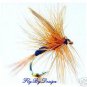 Ginger Quill Dry Flies - Twelve Hook Size 12 Fly Fishing Flies