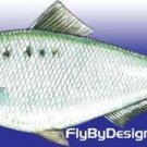 Janssen Shad Fly Fishing Flies - Twelve Flies - Choose Hook Size From List