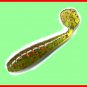 Laker 2-1/2" Green/Red Paddle Tail Soft Grubs (10 Pack)