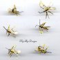 Six Realistic NEW Yellow Jacket Bee Fly Fishing Flies