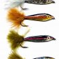 Janssen Rainbow Trout Minnow - Twelve Fly Fishing Flies - Choice of Hook Size